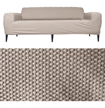 Faiend Polyester Süngersiz Düz Giydirmeli Gri 3-3-1-1 Koltuk Örtüsü 230x180 cm