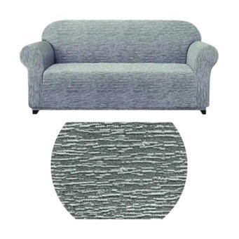Akyol Home Süngersiz Giydirmeli Lastikli Gri Tekli Koltuk Örtüsü 185x220 cm