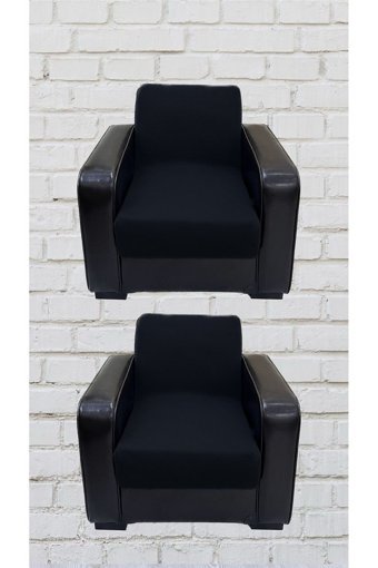 Şahane Ev Mikro Polyester Likralı Jakarlı Süngersiz Düz Giydirmeli Lastikli Siyah Üçlü Koltuk Örtüsü 78x55 cm