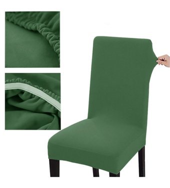 Abeltrade Polyester Süngersiz Düz Giydirmeli Lastikli Haki Dörtlü Koltuk Örtüsü 35x50 cm