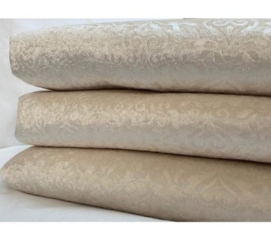 Madame Blue Polyester Jakarlı Süngerli Düz Bej Tekli Koltuk Örtüsü 175x215 cm