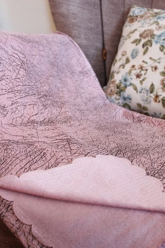 Bc Home Polyester Tay Tüyü Süngersiz Gül Kurusu Tekli Koltuk Örtüsü 170x210 cm