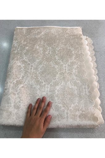 Turkanlar Home Kadife Polar Süngerli Geometrik Desenli Su Geçirmez Bej Tekli Koltuk Örtüsü 180x200 cm