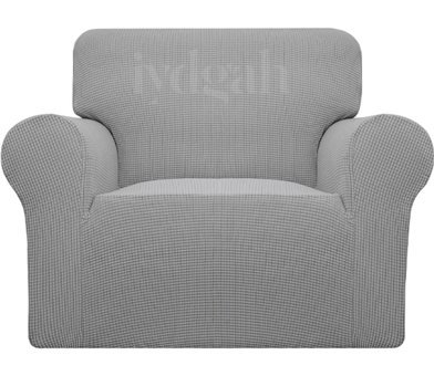 Iydgah Polyester Likralı Süngersiz Düz Giydirmeli Krem Tekli Koltuk Örtüsü 110x120 cm