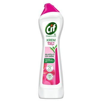 Cif Müge ve Frezya Kokulu Yağ ve Kireç Sökücü Leke Çıkarıcı Yüzey Temizleyici 500 ml