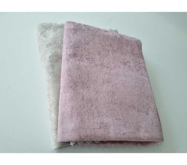 Aysalife Home Tekstil Kadife Süngerli Osmanlı Desenli Pembe Tekli Koltuk Örtüsü 170x220 cm
