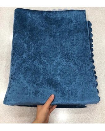 Turkanlar Home Kadife Polar Süngerli Geometrik Desenli Su Geçirmez Mavi Tekli Koltuk Örtüsü 180x200 cm