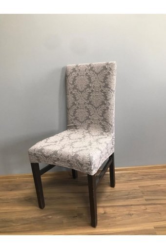 Karahanlı Pamuklu - Polyester Likralı Süngersiz Çiçek Desenli Giydirmeli Turkuaz Tekli Koltuk Örtüsü 34x48 cm