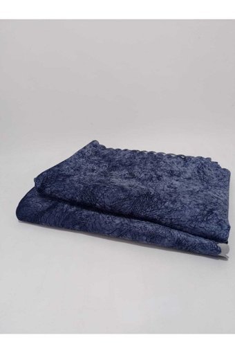 Şubat Home Kadife Polar Süngerli Çizgili Lacivert Tekli Koltuk Örtüsü 175x215 cm