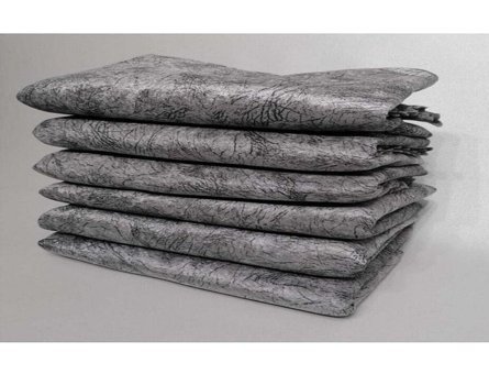 Uygar Home Pamuklu - Polyester Polar Süngerli Mermer Desenli Gri Tekli Koltuk Örtüsü 180x220 cm