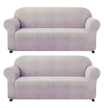 Elgeyar Polyester Likralı Jakarlı Süngersiz Armürlü Giydirmeli Kahverengi Altılı Koltuk Örtüsü 180x230 cm