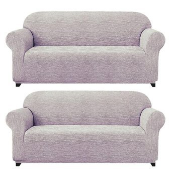 Elgeyar Polyester Likralı Jakarlı Süngersiz Armürlü Giydirmeli Kahverengi Altılı Koltuk Örtüsü 180x230 cm