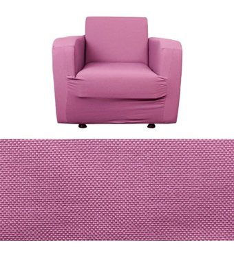 Tuchmall Polyester Likralı Süngerli Petek Desenli Giydirmeli Pembe Tekli Koltuk Örtüsü 80x120 cm