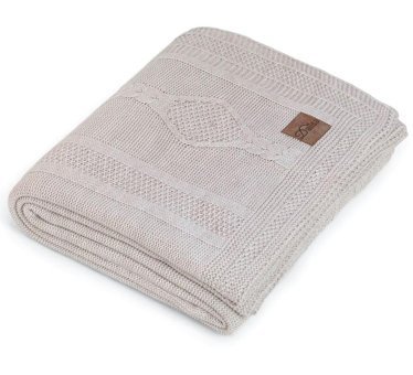 Dalisa Shiraz Akrilik Örgü Jakarlı Süngersiz Bej Tekli Koltuk Örtüsü 130x170 cm