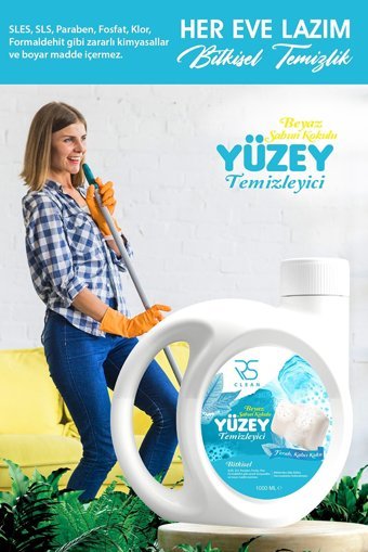 Rs Clean Bitkisel Beyaz Sabun Kokulu Yüzey Temizleyici 1 lt