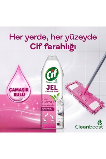 Cif Çiçek Ferahlığı Kokulu Yüzey Temizleyici 2x500 ml