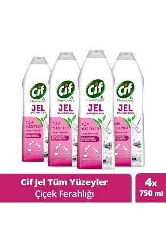 Cif Çiçek Ferahlığı Kokulu Yüzey Temizleyici 2x500 ml