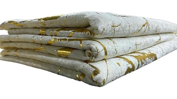 Essegros Kadife Polar Varaklı Süngerli Altın Tekli Koltuk Örtüsü 170x210 cm