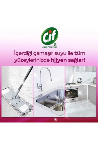 Cif Çiçek Ferahlığı Kokulu Yüzey Temizleyici 2x500 ml