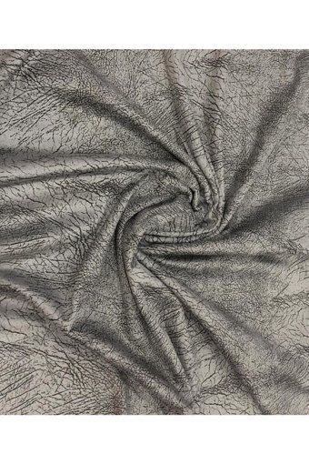 Lavina Pamuklu - Polyester Nubuk Süngersiz Çizgili Gri Tekli Koltuk Örtüsü 130x170 cm