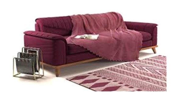 A.S.T Topdağı Tekstil Polyester Süngersiz Düz Pembe Tekli Koltuk Örtüsü 180x220 cm