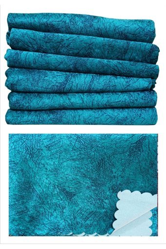 Şehrinaz Home Kadife Polar Süngerli Çizgili Turkuaz Tekli Koltuk Örtüsü 170x200 cm