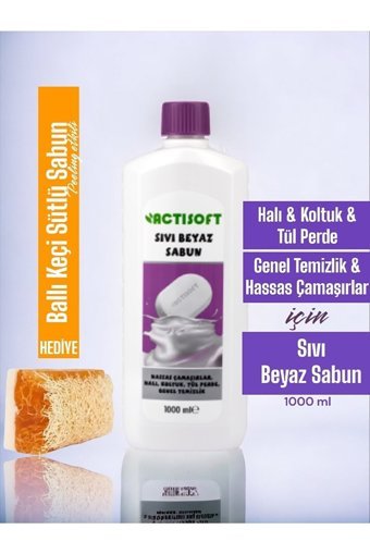 Actisoft Sıvı Beyaz Sabun Kokulu Yüzey Temizleyici 1 lt