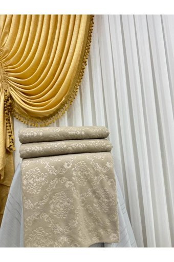 Coperta Home Pamuklu - Polyester Polar Jakarlı Süngersiz Gri Üçlü Koltuk Örtüsü 170x210 cm