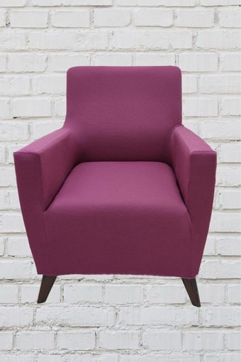 Şahane Ev Mikro Polyester Likralı Jakarlı Süngersiz Düz Giydirmeli Lastikli Gül Kurusu Tekli Koltuk Örtüsü 55x8 cm