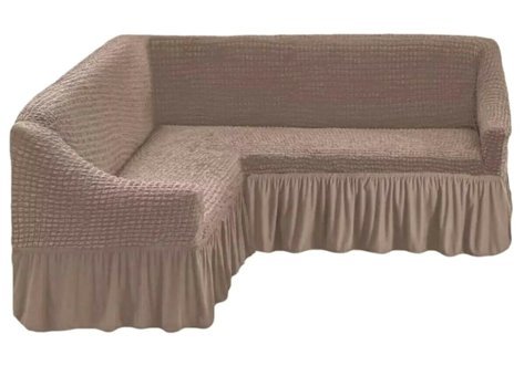 Elgeyar Pamuklu - Polyester Bürümcük Jakarlı Süngersiz Armürlü Giydirmeli Lacivert Dörtlü Koltuk Örtüsü 180x350 cm