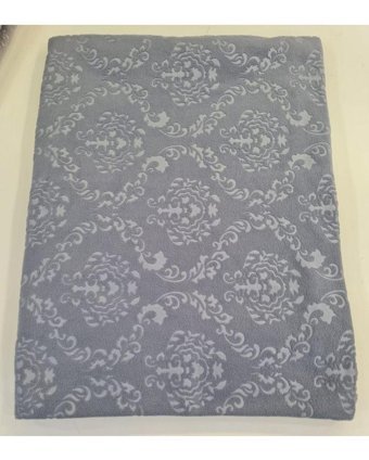 Ceyizimdekor Pamuklu - Polyester Polar Jakarlı Süngerli Lacivert Üçlü Koltuk Örtüsü 165x232 cm