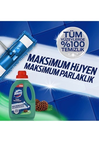 Domestos Çam Kokulu Çamaşır Sulu Yüzey Temizleyici 1.5 lt + Domestos Okyanus Köpük Çamaşır Suyu 2x450 ml