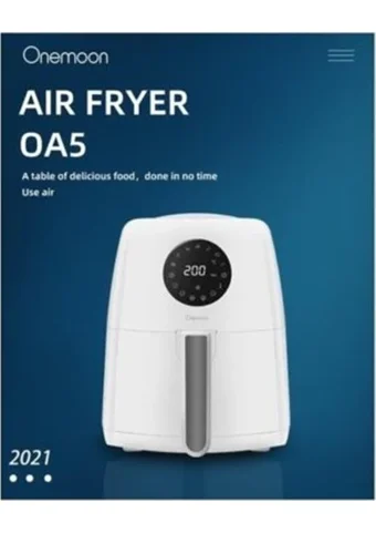 Xiaomi Onemoon OA5 Airfryer 3.5 lt Tek Hazneli Yağsız Sıcak Hava Fritözü Beyaz