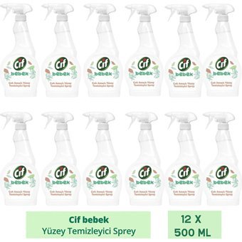 Cif Bebek Çok Amaçlı Yüzey Temizleyici 12x500 ml