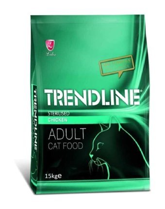 Trendline Tavuk Kısırlaştırılmış Az Tahıllı Yetişkin Kuru Kedi Maması 15 kg