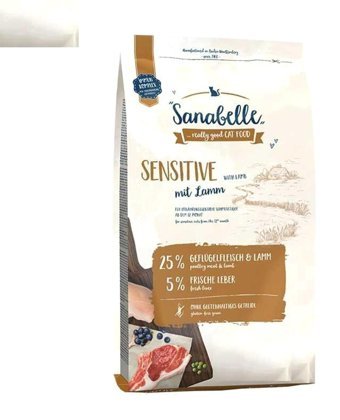 Sanabelle Sensitive Kuzu Etli Yetişkin Kuru Kedi Maması 400 gr