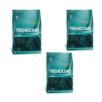 Trendline Tavuk Kısırlaştırılmış Az Tahıllı Yetişkin Kuru Kedi Maması 3x1 kg
