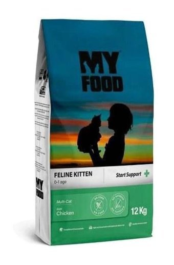 My Food Start Support Tavuk Az Tahıllı Yavru Kuru Kedi Maması 12 kg