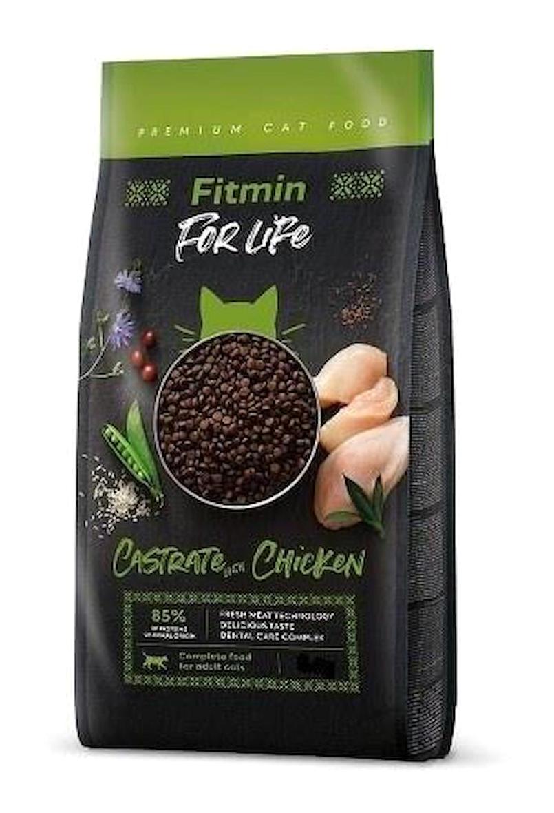 Fitmin For Life Castrale Tavuk Kısırlaştırılmış Az Tahıllı Yetişkin Kuru Kedi Maması 1.8 kg