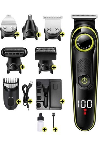 Power Yp 6171 Saç Sakal Vücut 5 Başlıklı Çok Amaçlı Islak Kuru Tıraş Makinesi