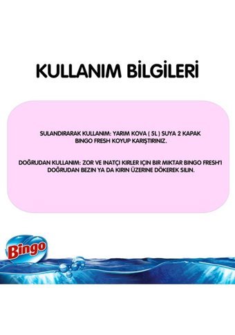 Bingo Pembe Düşler Kokulu Yüzey Temizleyici 4x2.5 lt