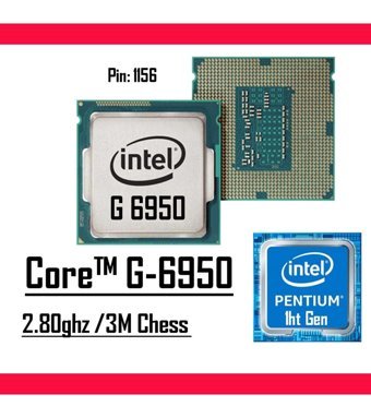 Intel Pentium G6950 2 Çekirdekli 2.8 GHz 3 MB Ön Bellek LGA 1156 Soket Tipi İşlemci