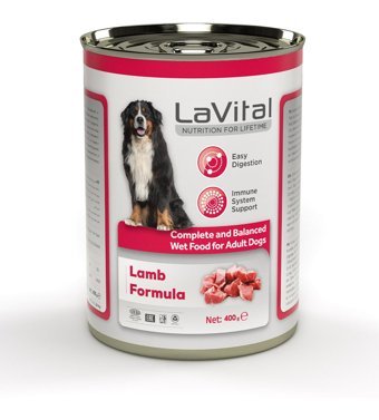 Lavital Mini Kuzu Etli Aromalı Parça Etli Yetişkin Köpek Maması 400 gr Tekli