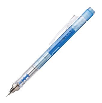 Tombow Mono Graph Clear Silgili Plastik Metalik Şeffaf-Mavi 0.5 mm Uçlu Versatil Kalem