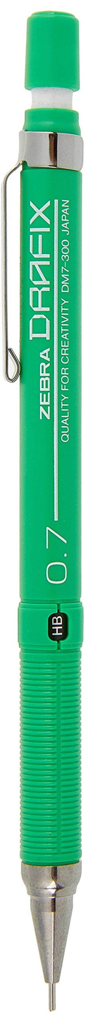 Zebra Dm7-300-G Silgili Plastik Metalik Yeşil 0.7 mm Uçlu Versatil Kalem