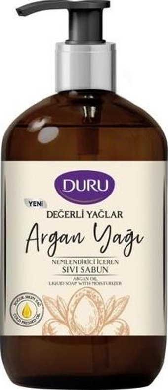 Duru Değerli Yağlar Argan Yağlı Organik Nemlendiricili Parabensiz Vegan 500 ml Sıvı Sabun