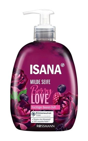 Isana Milde Seife Böğürtlenli Nemlendiricili Vegan 500 ml Sıvı Sabun