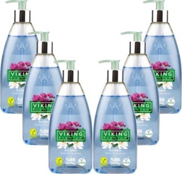 Vikings Premium Gardenya-Orkide Nemlendiricili 6'lı 500 ml Sıvı Sabun