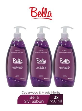 Bella Magic Parfümlü Alkolsüz Antibakteriyel Nemlendiricili 3'lü 750 ml Sıvı Sabun