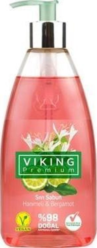 Vikings Premium Bergamot-Hanımeli Nemlendiricili Parabensiz 4'lü 500 ml Sıvı Sabun